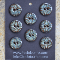 8 pcs. 17/18mm ceramic buttons denim