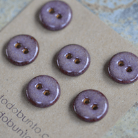 15-16mm ceramic buttons smokey merlot