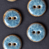 17/18mm porcelain buttons blue loft