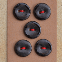 5 pcs. 18mm ceramic buttons leather