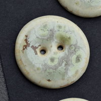 6 pcs. 23mm  ceramic buttons microgreens