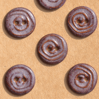 18mm Handmade Keramikknöpfe Spirale (Merlot)
