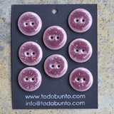 20mm porcelain buttons magenta sky