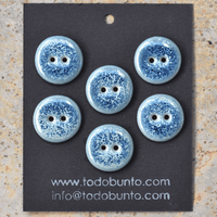 20mm porcelain buttons frosted