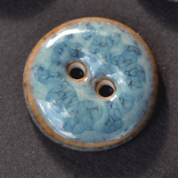 17/18mm porcelain buttons blue loft