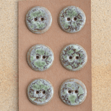 6 pcs. 23mm ceramic buttons crystal marmor