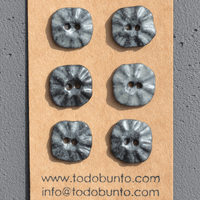 18mm ceramic buttons charcoal