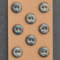 8 pcs. 16mm ceramic buttons seaside