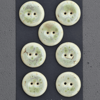 6 pcs. 23mm  ceramic buttons microgreens