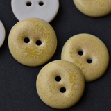 8 pcs. 17mm porcelain buttons yellow