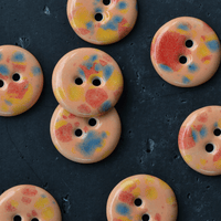 19mm ceramic buttons apricot