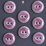 8 pcs. 17-18mm ceramic buttons magenta sky