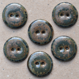 6 pcs. 23mm ceramic buttons swamp