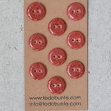 9 pcs. 17mm porcelain buttons