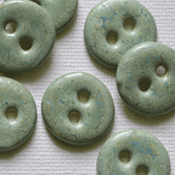 6 pcs 18mm ceramic buttons riptide (mint)